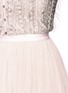 Detail View - Click To Enlarge - NEEDLE & THREAD - 'Jet Frill' embellished sleeveless gown