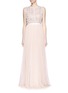 Main View - Click To Enlarge - NEEDLE & THREAD - 'Jet Frill' embellished sleeveless gown