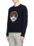Front View - Click To Enlarge - COACH - Rocket intarsia sweater