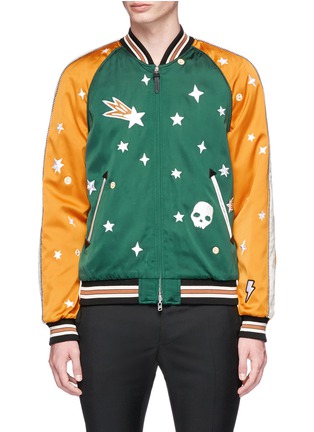Main View - Click To Enlarge - COACH - Star sundae embroidered reversible souvenir jacket