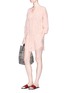 Figure View - Click To Enlarge - VIX - 'Christina' dot fil coupé kaftan dress