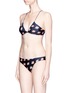 Back View - Click To Enlarge - VIX - 'Celina' watercolour dot print bikini top