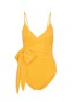 Main View - Click To Enlarge - STELLA MCCARTNEY - 'Timeless Basics' wraparound one-piece swimsuit