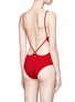 Back View - Click To Enlarge - STELLA MCCARTNEY - 'Broderie Anglaise' scalloped one-piece swimsuit