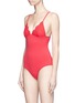 Figure View - Click To Enlarge - STELLA MCCARTNEY - 'Broderie Anglaise' scalloped one-piece swimsuit