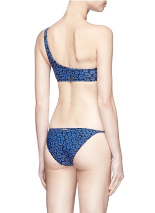 Back View - Click To Enlarge - STELLA MCCARTNEY - 'Animal' one-shoulder leopard print bikini top