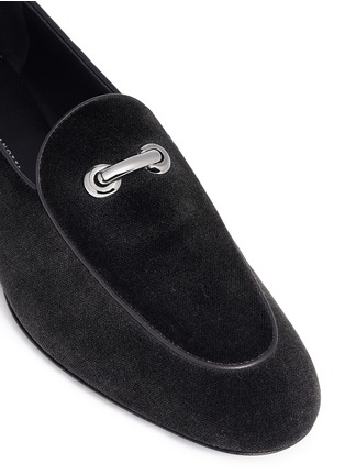 Detail View - Click To Enlarge - 73426 - 'Archibald' velvet loafers