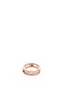Main View - Click To Enlarge - LC COLLECTION JEWELLERY - 'Versatile' diamond 18k rose gold two row ring