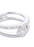 Detail View - Click To Enlarge - LC COLLECTION JEWELLERY - Diamond 18k white gold two row ring
