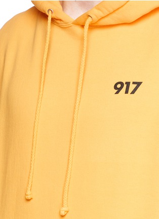 Detail View - Click To Enlarge - NINE ONE SEVEN - 'Area Code' logo print hoodie