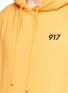 Detail View - Click To Enlarge - NINE ONE SEVEN - 'Area Code' logo print hoodie