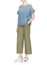 Figure View - Click To Enlarge - CURRENT/ELLIOTT - 'The Ana' ruffle sleeve chambray top