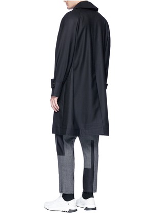 Back View - Click To Enlarge - PRONOUNCE - Abstract stitch wool twill coat