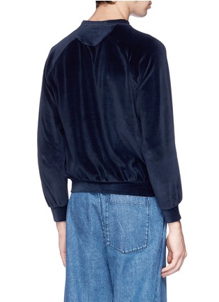 Back View - Click To Enlarge - SUNNEI - Cotton velour sweatshirt