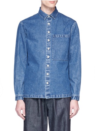Main View - Click To Enlarge - SUNNEI - Chest pocket denim shirt