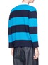 Back View - Click To Enlarge - SUNNEI - Stripe long sleeve knit polo shirt