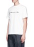 Front View - Click To Enlarge - SUNNEI - Slogan embroidered T-shirt