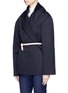 Front View - Click To Enlarge - GABRIELA HEARST - 'Harris' belted cashmere melton short coat