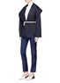 Figure View - Click To Enlarge - GABRIELA HEARST - 'Harris' belted cashmere melton short coat