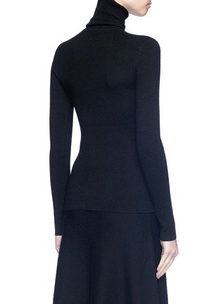 Back View - Click To Enlarge - GABRIELA HEARST - 'May' wool blend turtleneck sweater