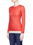 Front View - Click To Enlarge - GABRIELA HEARST - 'Wells' reversible layered cashmere-silk sweater