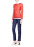 Figure View - Click To Enlarge - GABRIELA HEARST - 'Wells' reversible layered cashmere-silk sweater