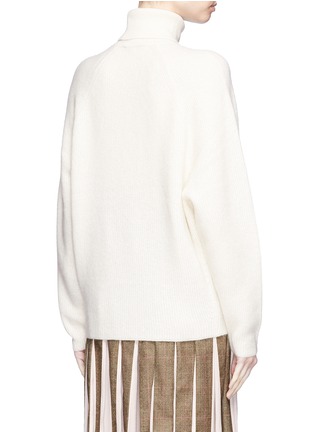 Back View - Click To Enlarge - GABRIELA HEARST - 'Gurley' cashmere-silk rib knit turtleneck sweater