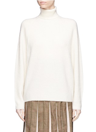 Main View - Click To Enlarge - GABRIELA HEARST - 'Gurley' cashmere-silk rib knit turtleneck sweater