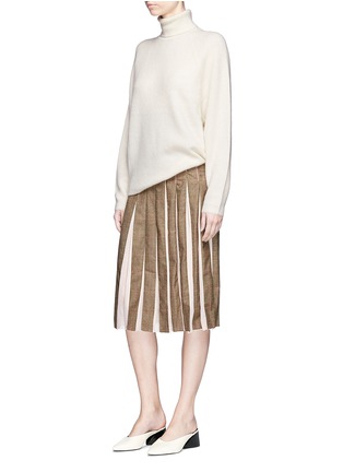 Figure View - Click To Enlarge - GABRIELA HEARST - 'Gurley' cashmere-silk rib knit turtleneck sweater