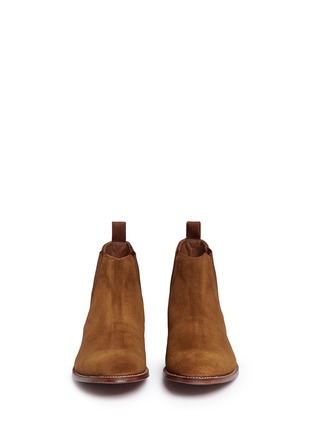 Front View - Click To Enlarge - GRENSON - 'Declan' suede Chelsea boots