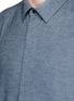 Detail View - Click To Enlarge - FFIXXED STUDIOS - Layered cotton gabardine shirt