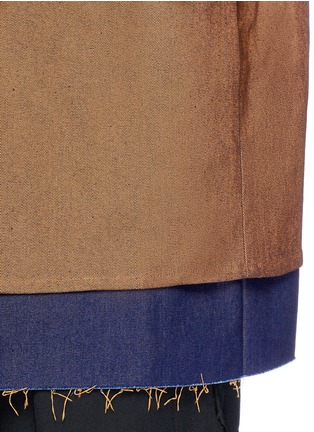 Detail View - Click To Enlarge - FFIXXED STUDIOS - Layered raw denim jacket