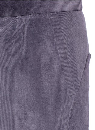 Detail View - Click To Enlarge - FFIXXED STUDIOS - Drawstring waist corduroy pants