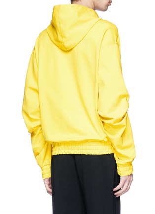 Back View - Click To Enlarge - FENG CHEN WANG - Slogan embroidered hoodie