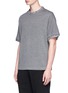 Front View - Click To Enlarge - FENG CHEN WANG - Drawstring trim wool T-shirt