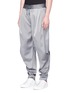 Front View - Click To Enlarge - FENG CHEN WANG - Pleated satin jogging pants