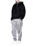 Figure View - Click To Enlarge - FENG CHEN WANG - Pleated satin jogging pants