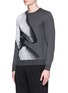 Front View - Click To Enlarge - FENG CHEN WANG - Graphic jacquard wool sweater