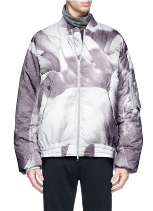 Main View - Click To Enlarge - FENG CHEN WANG - Graphic print down padded bomber jacket
