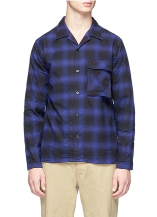Main View - Click To Enlarge - NANAMICA - Check plaid flannel shirt jacket