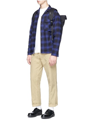 Figure View - Click To Enlarge - NANAMICA - Check plaid flannel shirt jacket