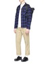Figure View - Click To Enlarge - NANAMICA - Check plaid flannel shirt jacket