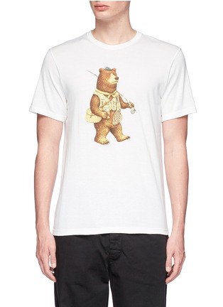 Main View - Click To Enlarge - NANAMICA - Bear print COOLMAX® unisex T-shirt