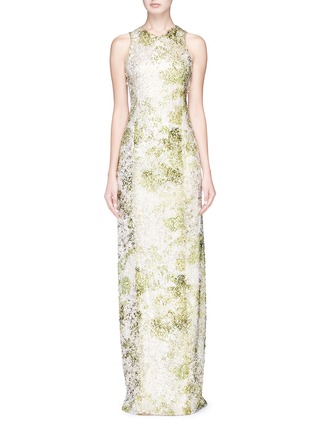 Main View - Click To Enlarge - GALVAN LONDON - Paillette embellished column sheath gown