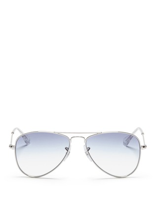 Main View - Click To Enlarge - RAY-BAN - 'Aviator Junior' metal sunglasses