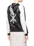 Figure View - Click To Enlarge - OPENING CEREMONY - Reversible silk hooded jacket