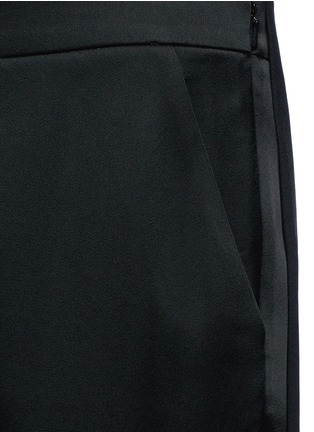 Detail View - Click To Enlarge - HELLESSY - 'Palmetto' tuxedo tail satin cigarette pants