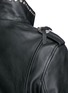 Detail View - Click To Enlarge - TOGA ARCHIVES - Studded cropped sheepskin leather biker jacket