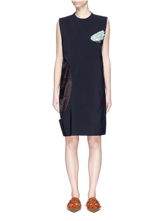 Main View - Click To Enlarge - TOGA ARCHIVES - Cutout side embellished sleeveless crepe dress