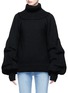 Main View - Click To Enlarge - 73052 - 'Irina' turtleneck puff sleeve wool sweater